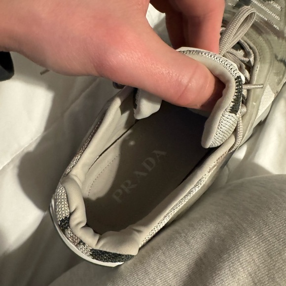 Prada Gray Camouflage Men's Sneakers - Picture 6 of 11